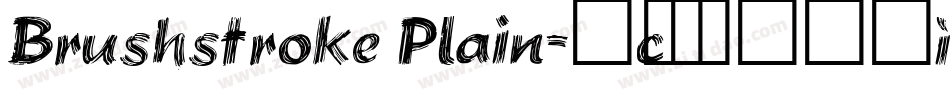 Brushstroke Plain字体转换
